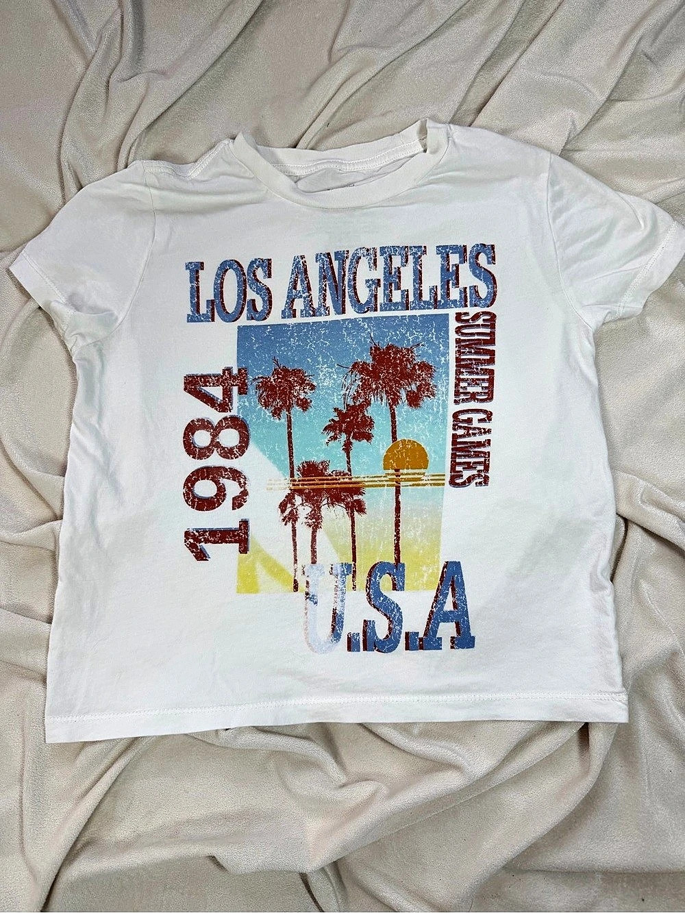 Goodie Two Sleeves Los Angeles 1984 Summer Games Graphic T-Shirt Graphic Tee